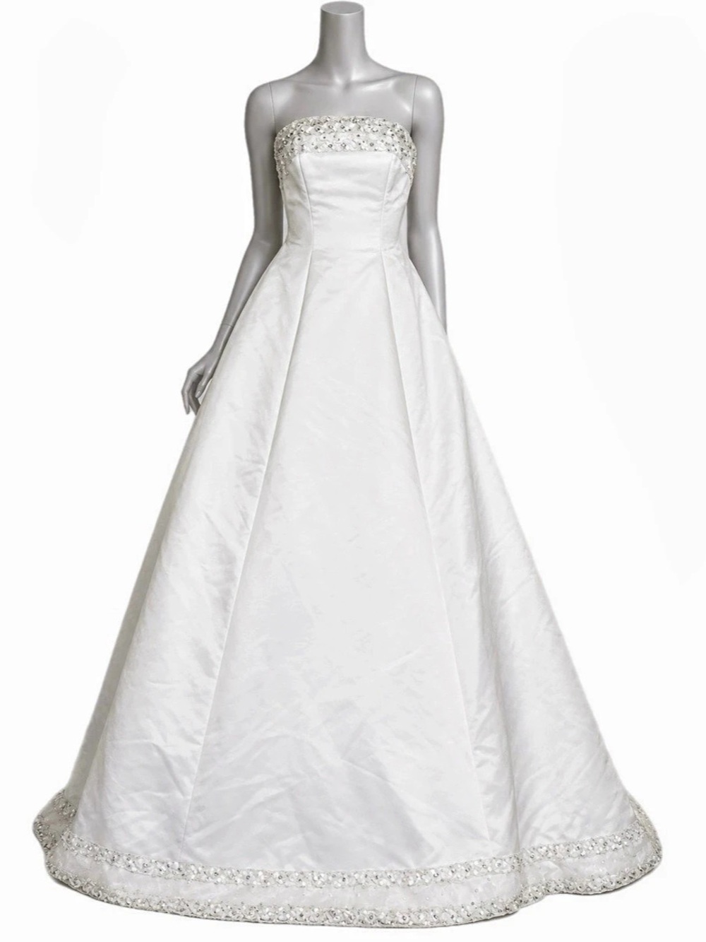 Mori Lee by Madeline Gardner Vintage Strapless Wedding Gown in White